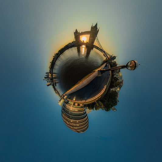 Tower Bridge Sunrise Tiny Planet