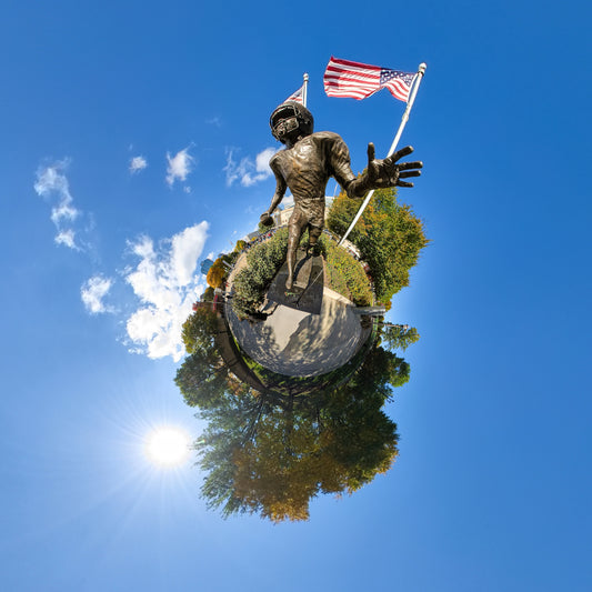 Planet Sweetness! A Soldier Field Tiny Planet of the Walter Payton memorial